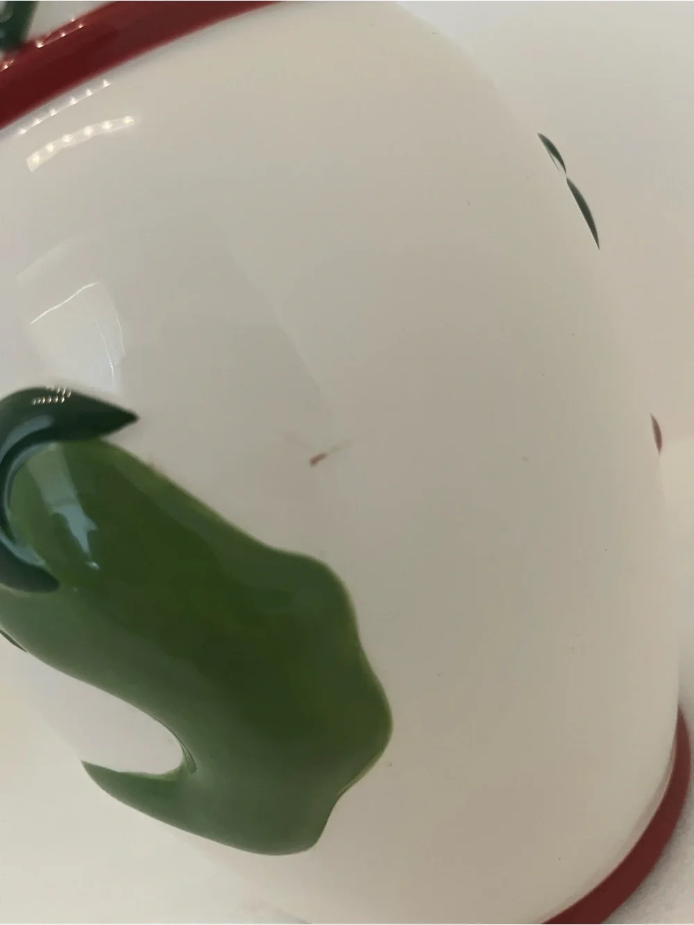 Clay Art Chili Pepper Hand Painted Ceramic Jar 16 oz Microwave/Dishwasher Safe